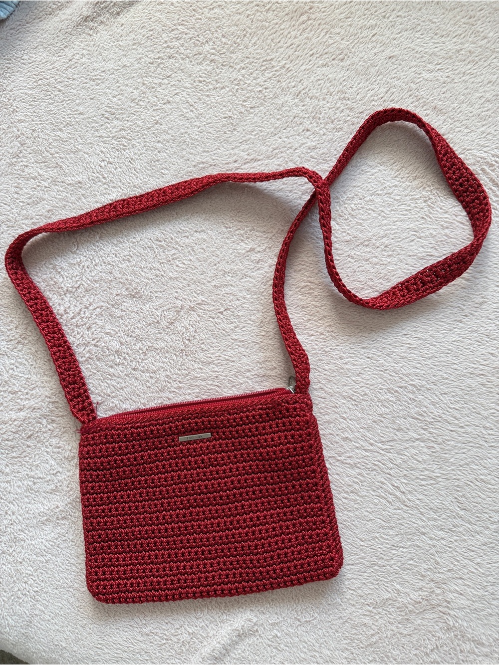 Handwoven Red Crossbody Bag